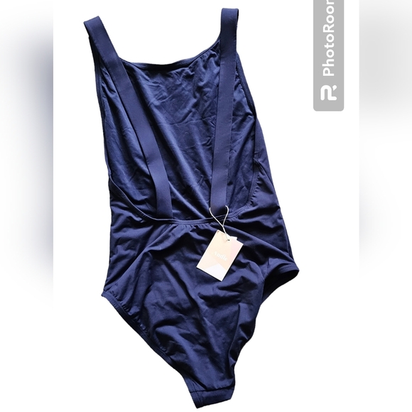 Andie Swim Navy Montauk One-Piece Swimsuit - - Picture 4 of 5